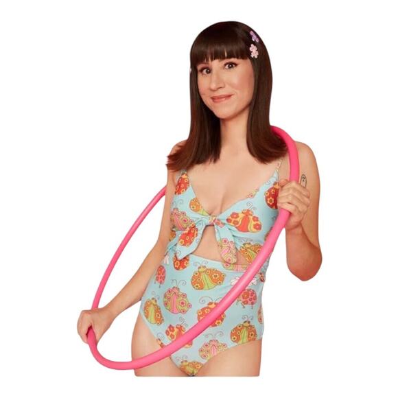 ModCloth x Marisol Muro NWT Whimsical Retro Chic Siena One-Piece Swimsuit Medium - Picture 1 of 15